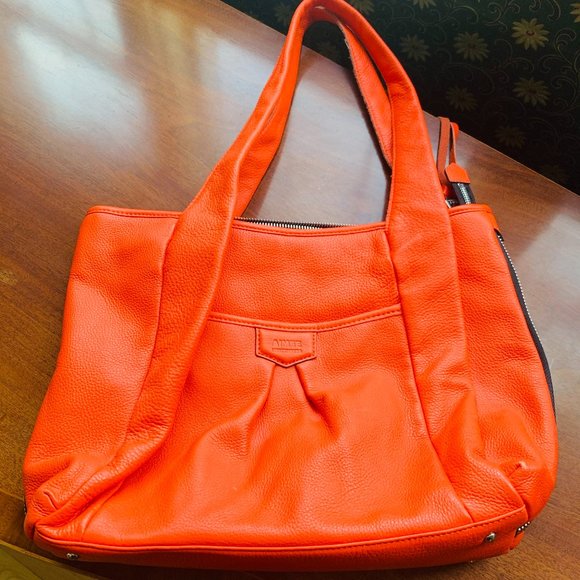 Aimee Kestenberg Handbags - Aimee Kestenberg Coral Large Leather Shoulder Bag
